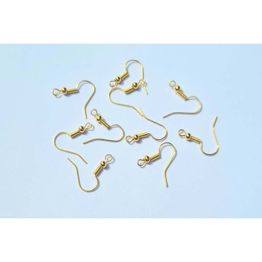 Buy Gold Surgical Steel Earring Hooks Circle Earring Wire Steel Earring  Horizontal Loops Earring Findings for Jewelry Making-5531 Online in India -  Etsy
