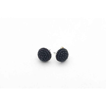 Beaded Earring Stud  - 6pc - 4 colours