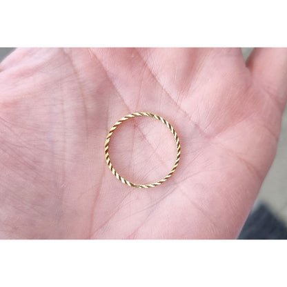 Brass Connector Circle Charm - 10 pcs