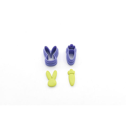 Carrot & Bunny Stud 2pc Set