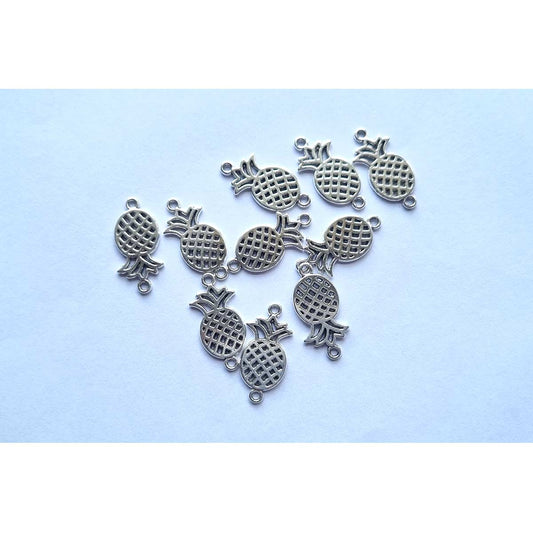 Z12. Pineapple Connector Charm - 10 pcs