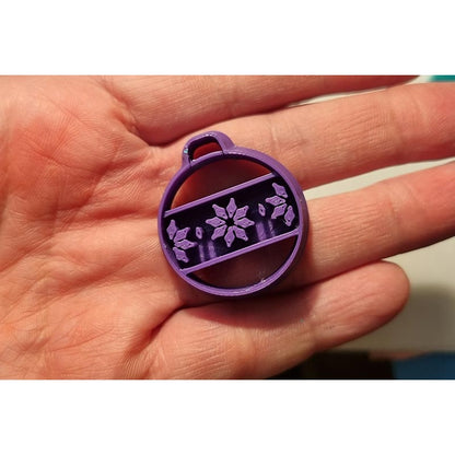 Christmas Bauble with Star Imprint Cutter