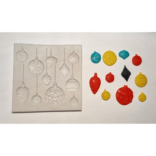 Christmas Baubles Silicone Mould