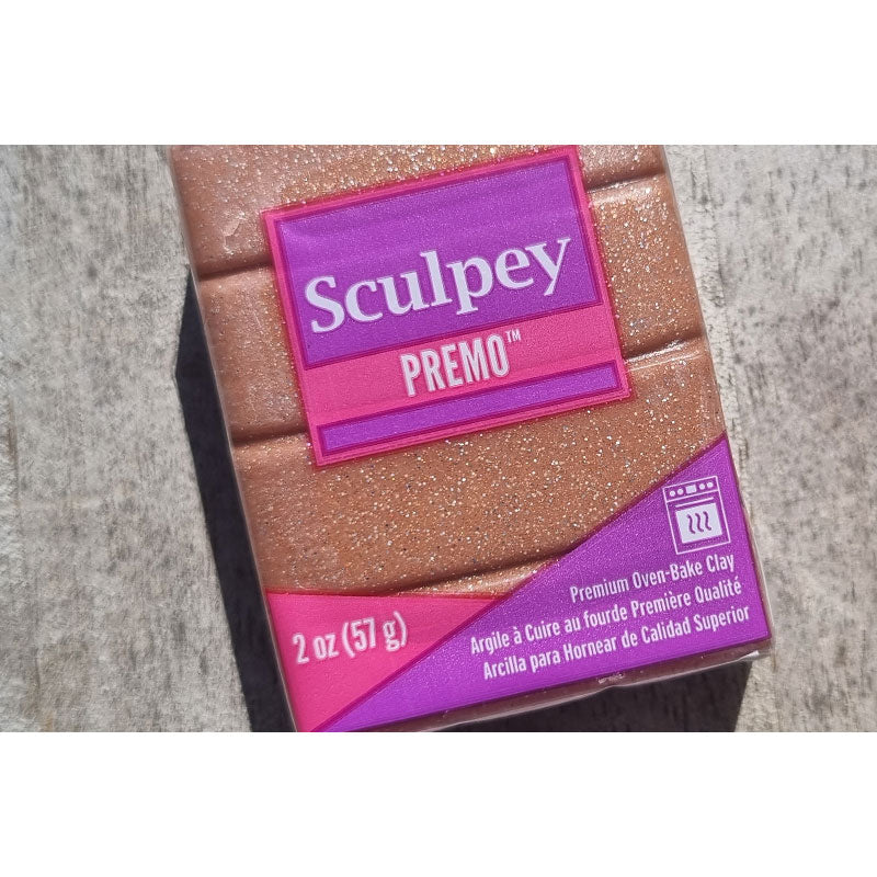 Sculpey Premo -  ROSE GOLD GLITTER