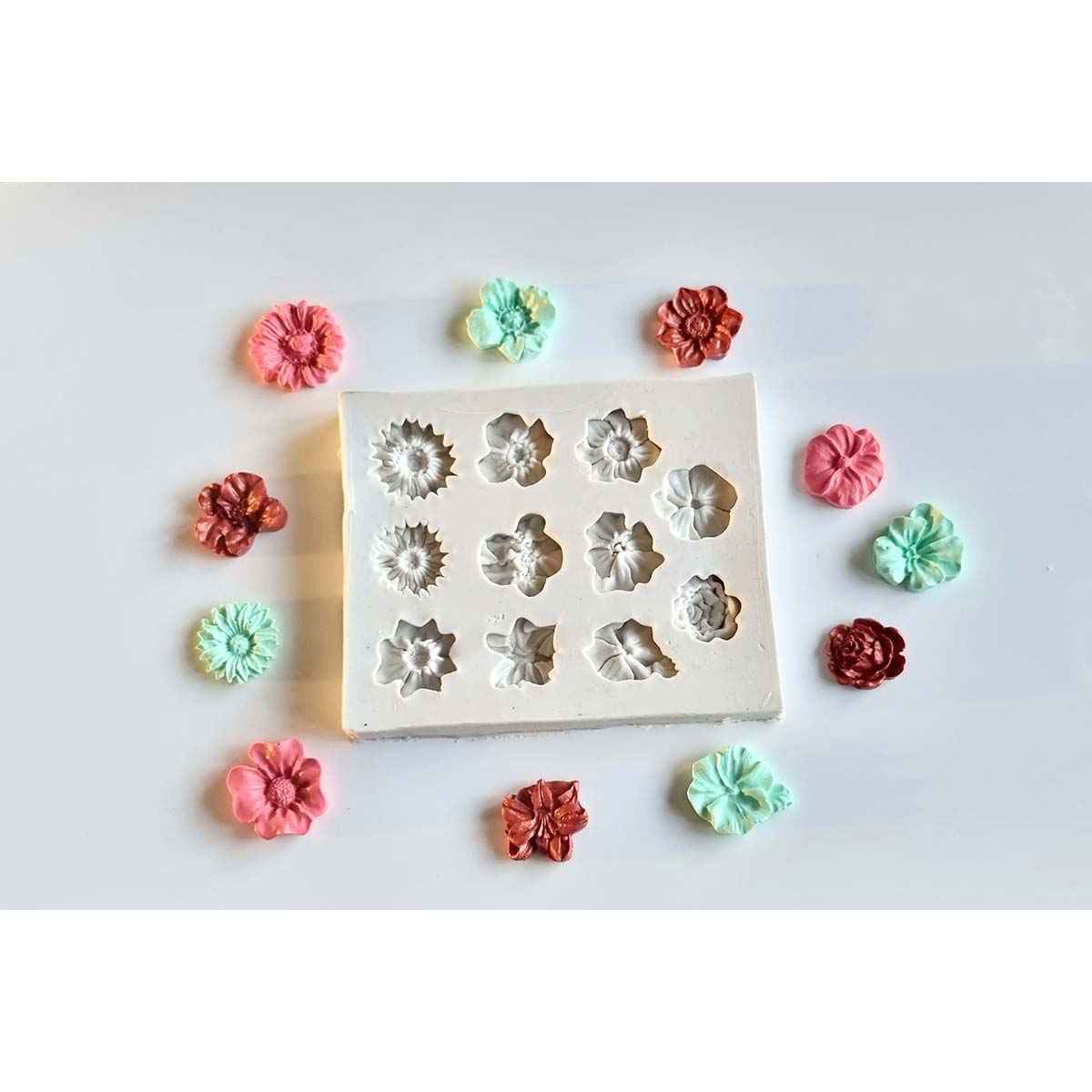 Mixed Floral Large Silicone Mould