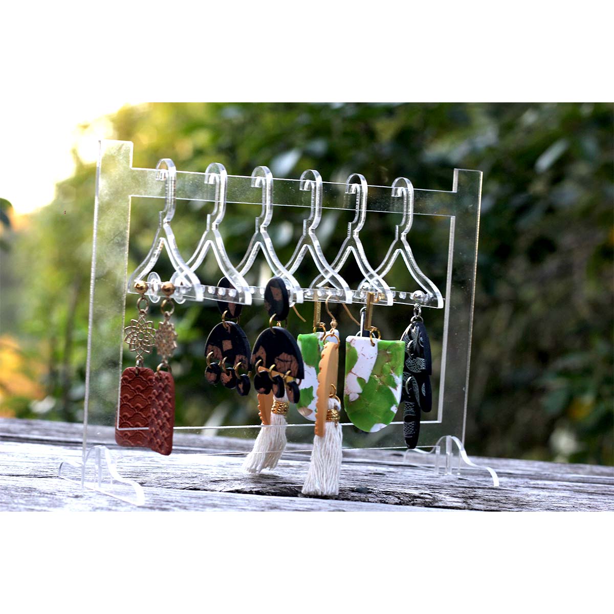 coat hanger earring stand