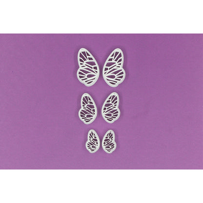 19. Butterfly Wings w/Imprint Cutter- Mirror sets, 3 size