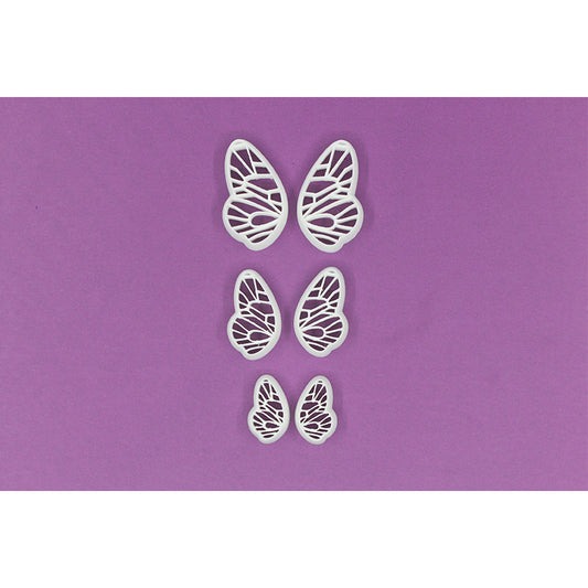 19. Butterfly Wings w/Imprint Cutter- Mirror sets, 3 size