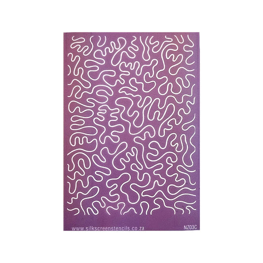 Silk Screen Stencils - Squiggles